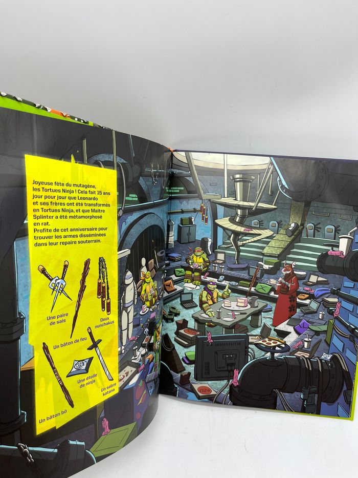 livre Cherche et trouve  Les tortues Ninja teenages mutan ninja turtles Neuf - photo numéro 3