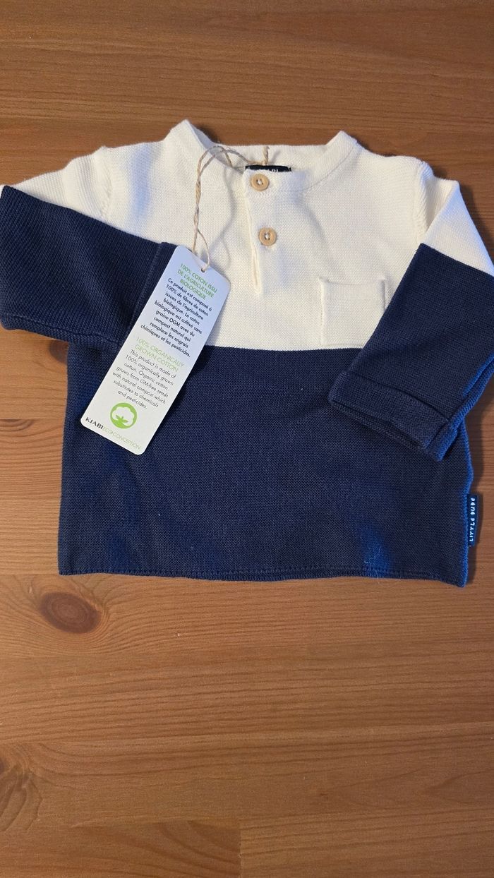 NEUFS (non portés) 🏷🤩 pull et gilet 3 mois Garçon 🤩💙 - photo numéro 3