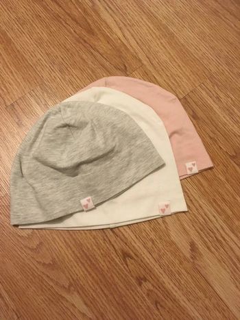 Bonnet en jersey (lot de 3)