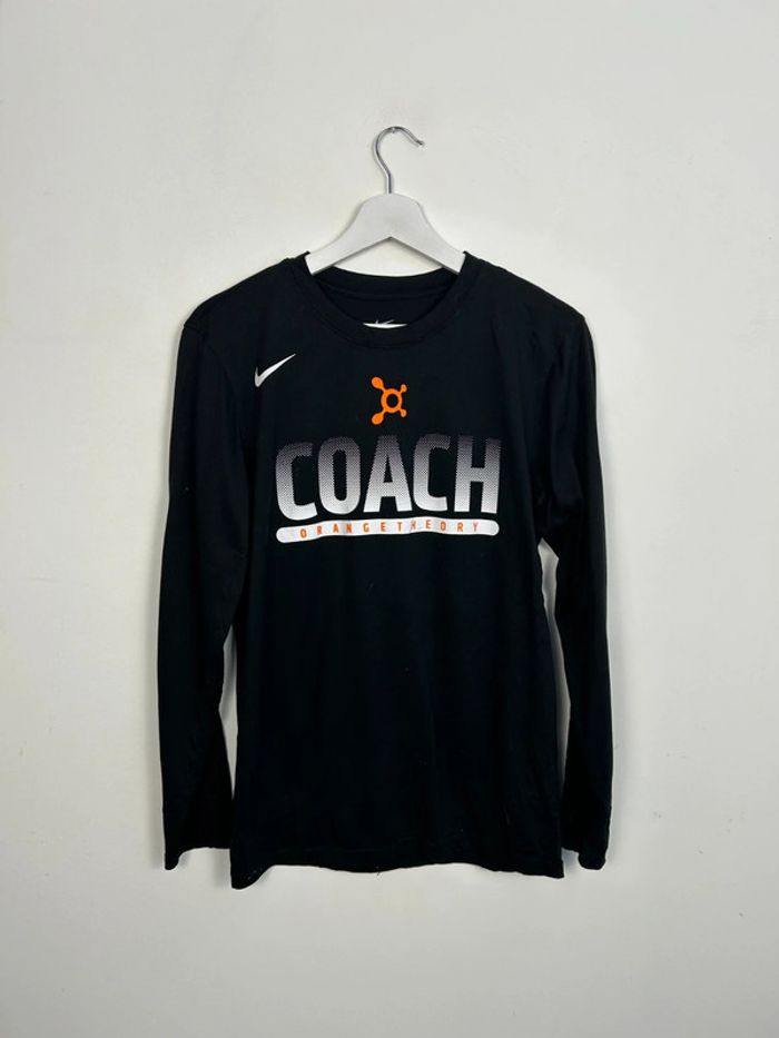 T-shirt Manche Longue Nike Dri-FIT Noir Homme S | Très Bon État | Confort & Performance | TN92