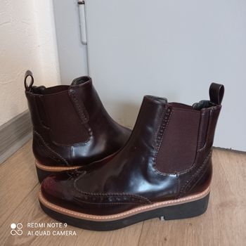 Bottines bordeaux P36 Zara