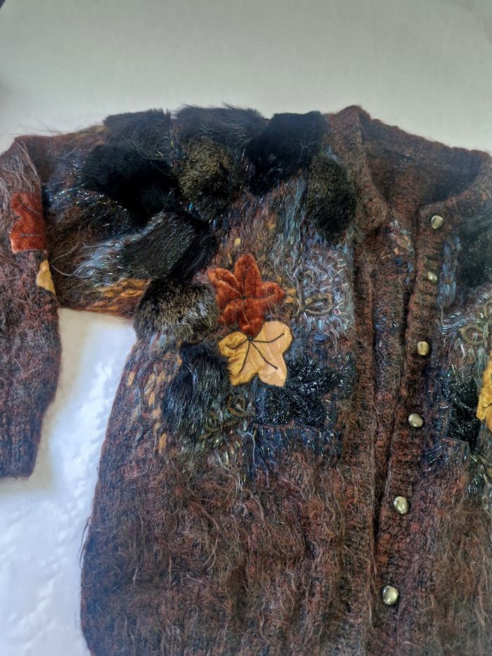 Manteau en fourrure  , femme , vintage  , taille M - photo numéro 3