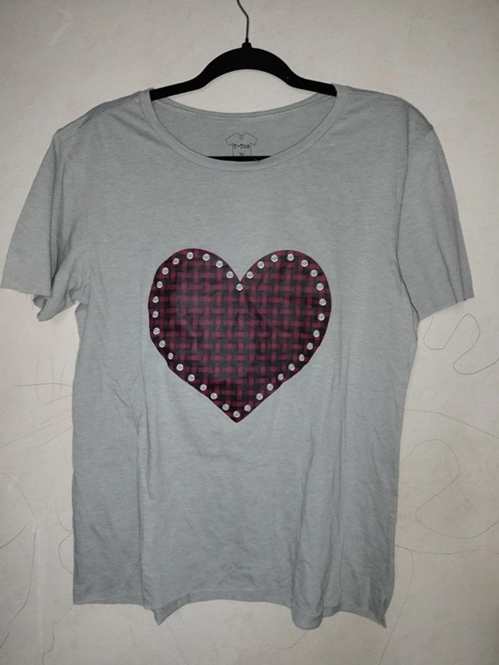 T-shirt imprimé coeur