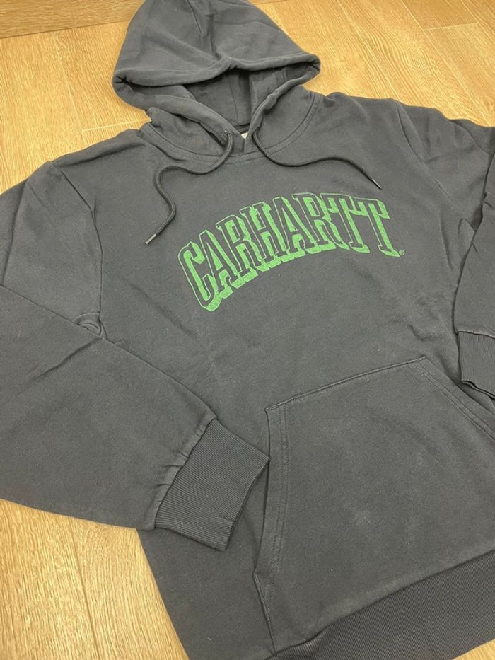 Sweat Script Carhartt Neuf Bleu marine - photo numéro 2