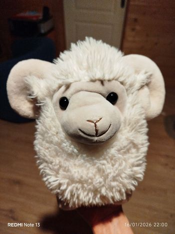 Peluche gipsy bouc bélier blanc