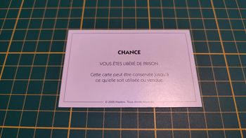 Carte chance libéré de prison Monopoly Et si le Monopoly était inventé aujourd'hui #C22
