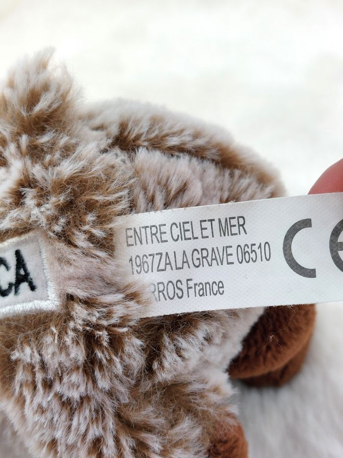 Corsica peluche doudou mini bouquetin marron chiné blanc entre ciel et mer Corse - photo numéro 5