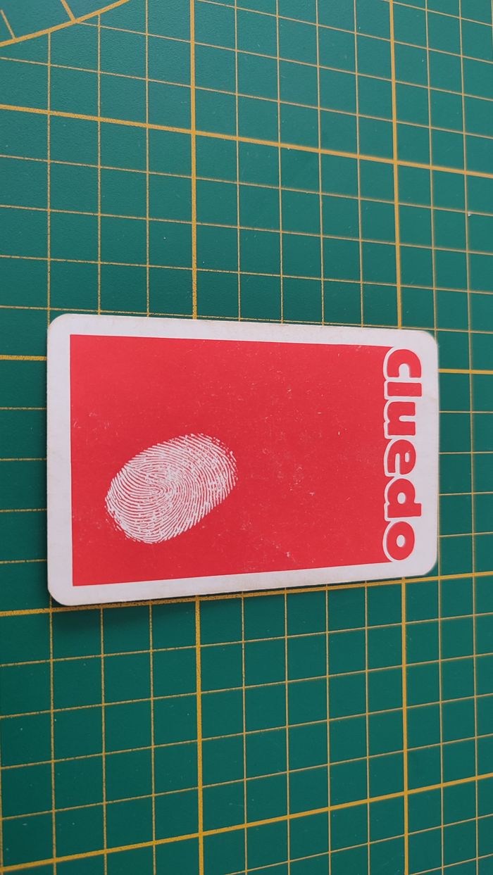 Carte colonel moutarde en l'état Cluedo miro-meccano pièce détachée jeu de société #E26 - photo numéro 2