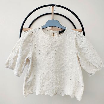 10 ans blouse été monoprix broderie anglaise