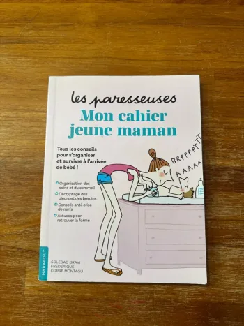 Livre les paresseuses, mon cahier de jeune Maman