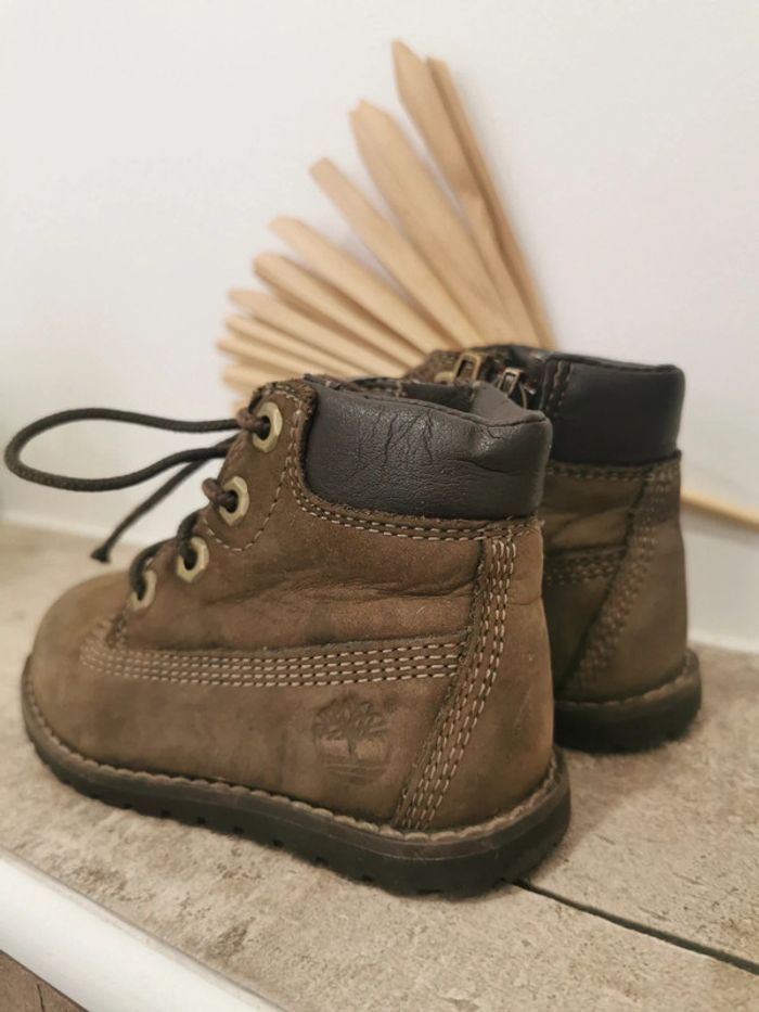 🌿Timberland Bottines courma kids traditional marron taille 22 - photo numéro 14