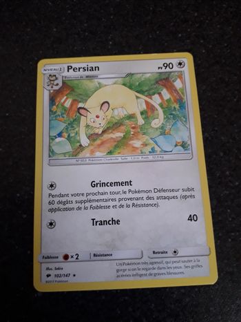 Persian carte Pokémon neuve