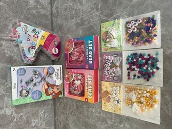 lot 7 minis jeux de perles neufs