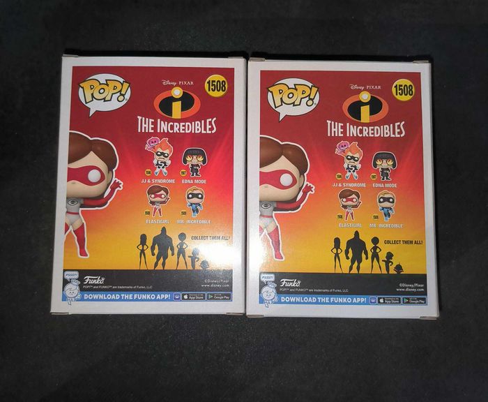 Lot 2 Figurines Funko Pop / Elastigirl 1508 / Les Indestructibles / Disney 1 B&W Chase + 1 Normal - photo numéro 3