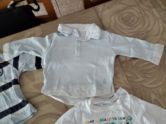 Lot 5 T-shirts manches longues 74 cm - photo numéro 3