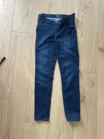 Jean de grossesse bleu foncé