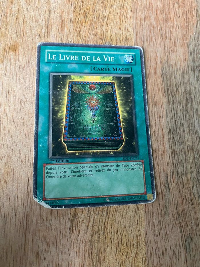 Carte Yu-Gi-Oh! Le livre de la vie SD2-FR021 1ère édition 1996