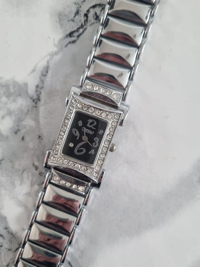 Montre argenté strass Année '90 - photo numéro 2