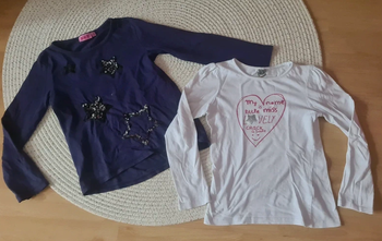 2 hauts manches longues 8 ans