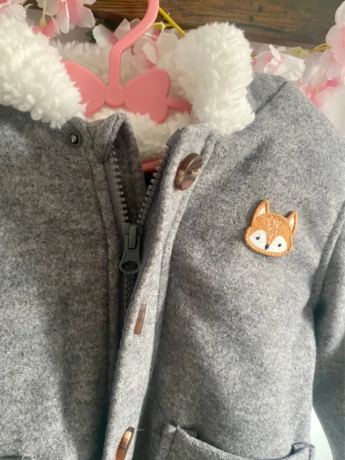 Veste d’hiver avec renard mixte Kiabi NEUVE - photo numéro 3