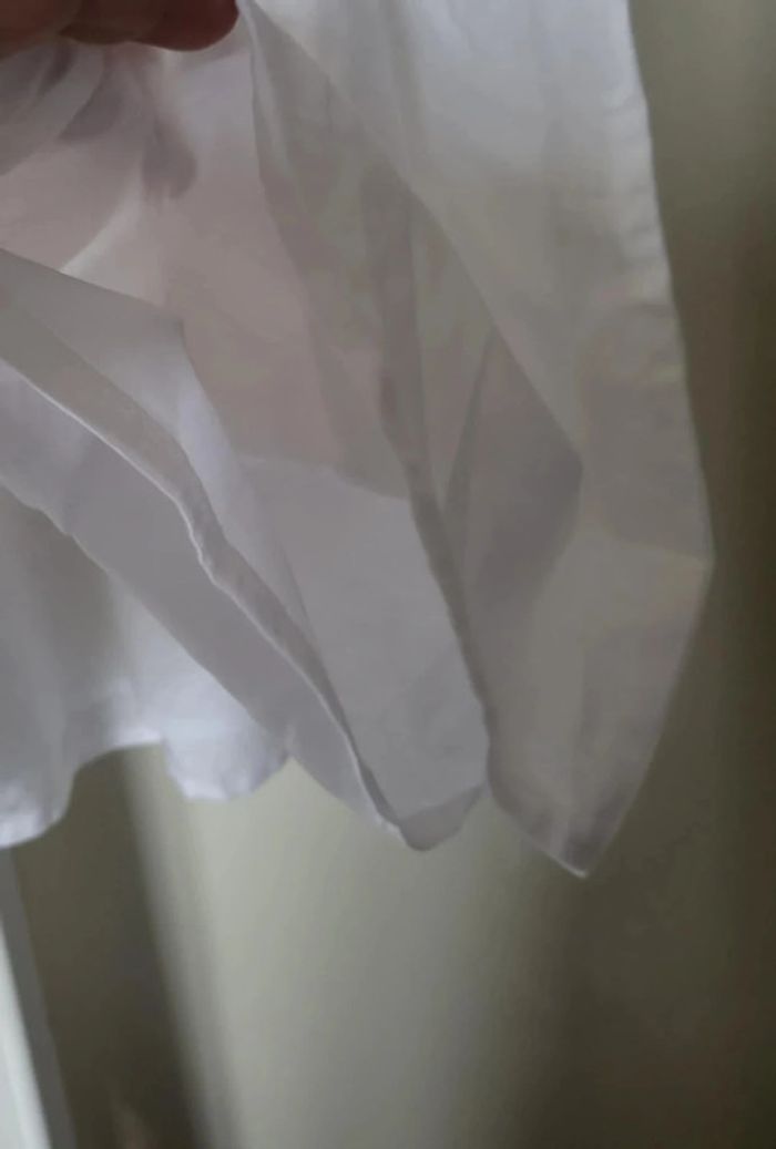 Robe neuve Benetton lin et coton blanche 10a 11a - photo numéro 9