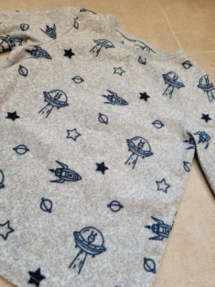 T-shirt manche long planète vaisseau étoile kiabi 6 ans - photo numéro 2