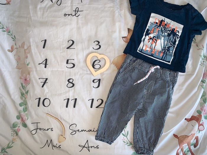 Ensemble Zeeman bébé garçon 6 mois