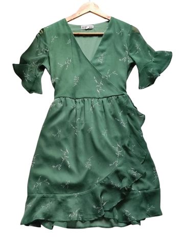 Robe d'été courte verte XS