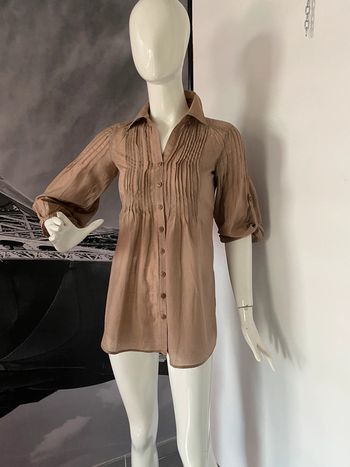 Tunique fin plis ceinturée