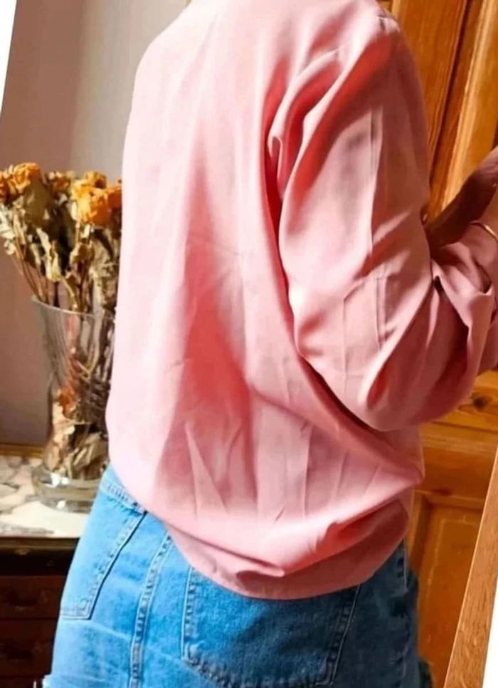 Blouse vintage Gerard Pasquier fluide rose tendre - photo numéro 2