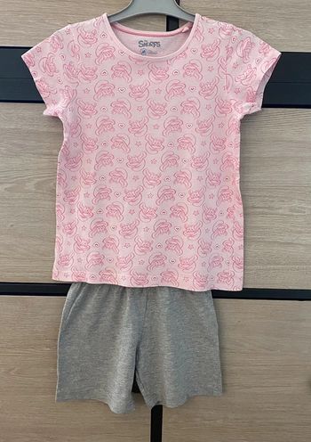 Pyjama 2 pièces T-Shirt et short 4-6 ans Les Schtroumpfs