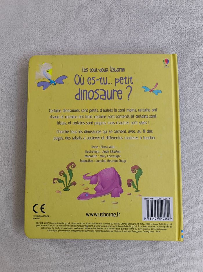 Livre Où es-tu petit dinosaure Usborne - photo numéro 3