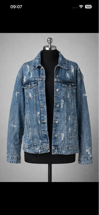 Veste en jean longue