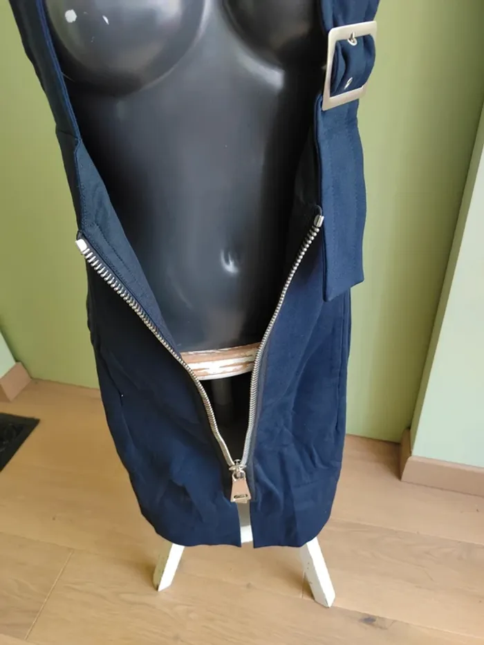 Robe bleu marine à bretelles Sonia by Sonia Rykiel t. 40 - photo numéro 4