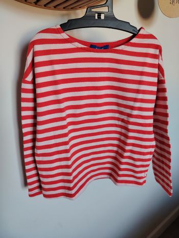 Mariniere rouge epaisse fille okaidi 6ans