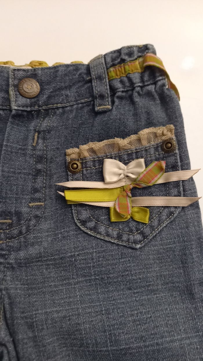 Pantalon Jean's 6 Mois Fille - photo numéro 3