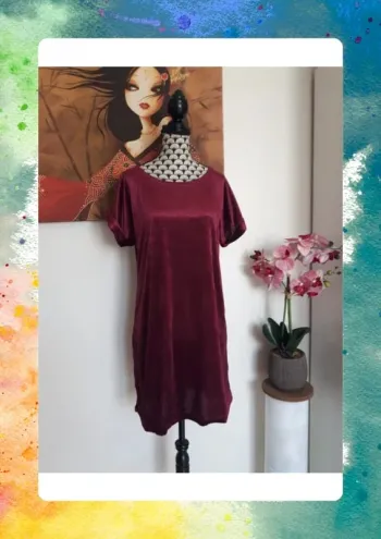 Robe effet velours 34/36