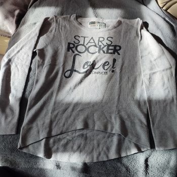 Tee-shirt 14 ans stars rocket gris