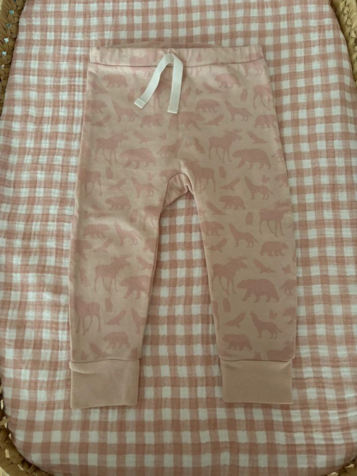 Legging rose animaux