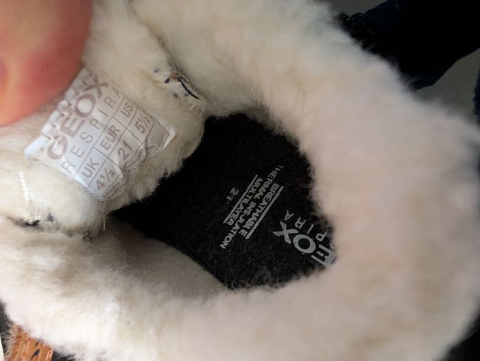 Chaussures fourrés garçon. Conseillé par les podologues. Taille 21. Neuf. Geox - photo numéro 6