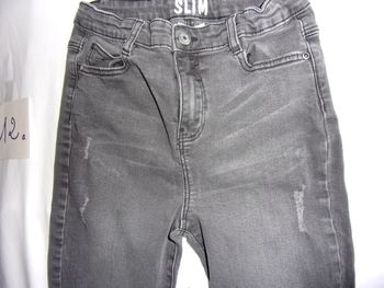 Jean slim troué - 12 ans Vertbaudet