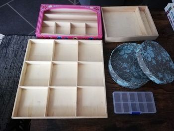 Lot de boîtes de rangement