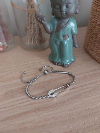 Bracelet strass et argent