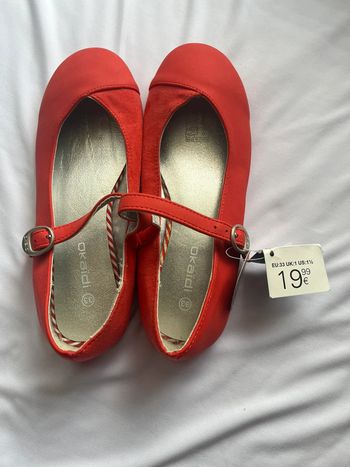 Ballerine rouge fille tailld33 Okaïdi neuve