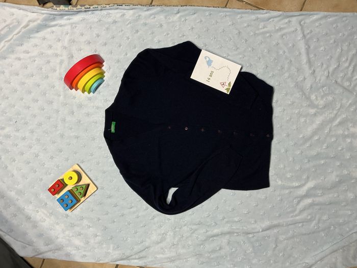 gilet léger bleu marine 14 ans united colors of benetton