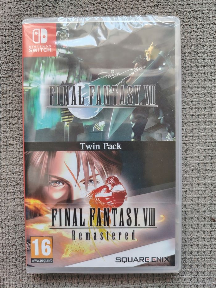Jeu Switch twin pack final fantasy VII et VIII neuf sous blister