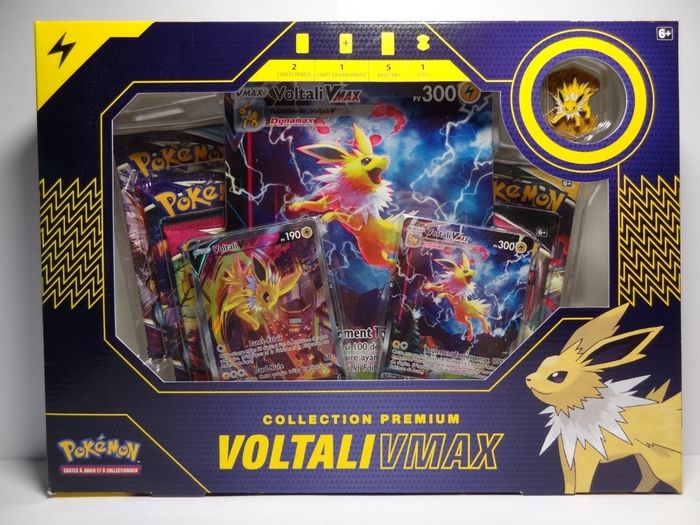 Coffret Pokémon Premium 3 pièces : Aquali / Pyroli / Voltali-VMAX - Neuf - photo numéro 7