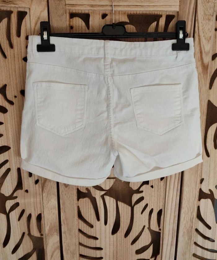 Short blanc à revers T 40 Denim co - photo numéro 7