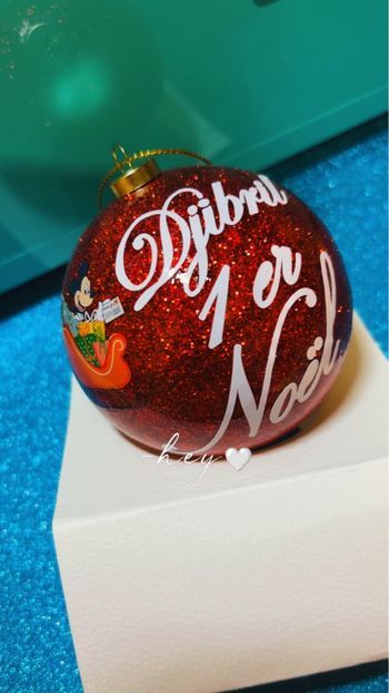 Boule de Noël 1er Noël prénom