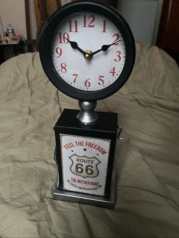 Horloge / pendule décorative Route 66 – sur pied – style vintage